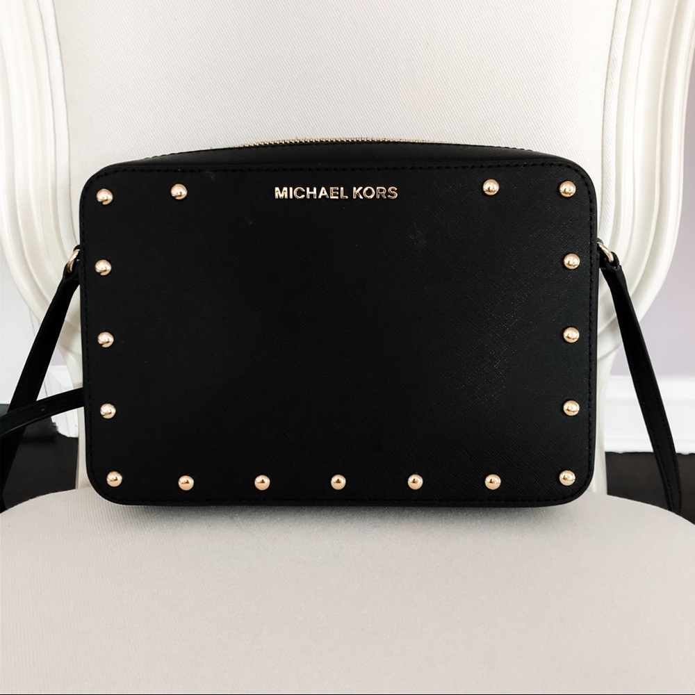 Michael Kors Crossbody Studded Black Bag